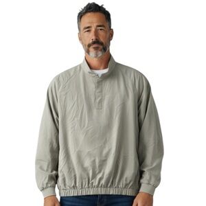 FootJoy Golf 1/4 Snap Pullover Beige Performance Jacket Long Sleeve Men’s Sz XL